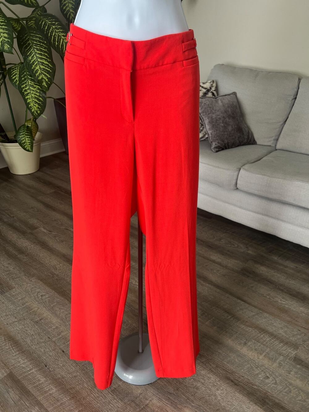 7th‎ Avenue New York & Company Suiting Collection Pants 12 Soft Orange #776